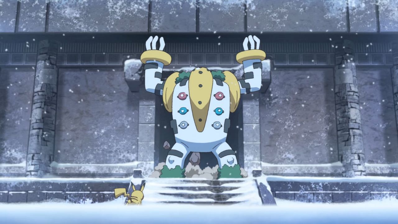 Regigigas is one of the oldest creatures, as well as being the creator of the Legendary Golems (Image via The Pokemon Company)